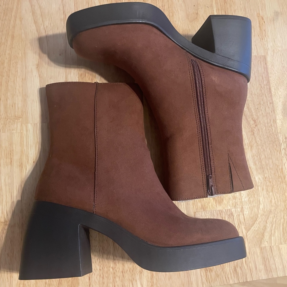 Sun + Stone Brown Boots 7.5